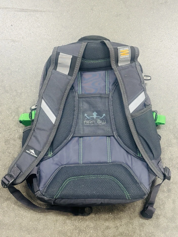 High Sierra Elite бизнес рюкзак серый зеленый поток воздуха охлажденный подвеска - ноутбук - Изображение 3 из 4