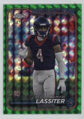2024 Topps Chrome Green Geometric Refractor 54/99 Kamari Lassiter Rookie RC 0o4t