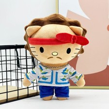 26cm Hello Kitty Bruno Mars Red Headscarf Girl Plush Doll Stuffed Toys Gifts