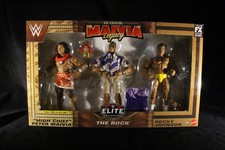 WWE Elite Peter Maivia, The Rock, Rocky Johnson 3 pack