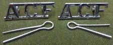 British ACF Chrome Army Cadet Force Écussons Titre d’Épaule Neuf Authentique