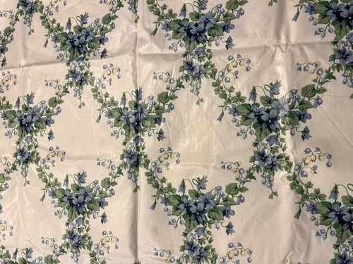 VTG Cyrus Clark Cotton Decor Fabric Floral Petite Teflon 57" W 40” L Remnant