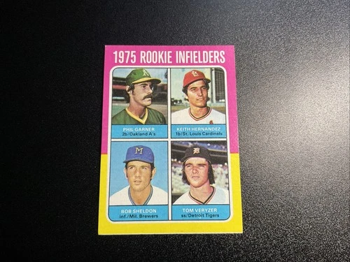 1975 Topps - 1975 Rookie Infielders Keith Hernandez, Phil Garner, Tom Veryzer NM