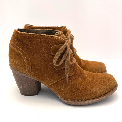 Clarks Artisan Carleta Lyon Suede Womens 8 M Ankle Booties 21621 Brown Shoes