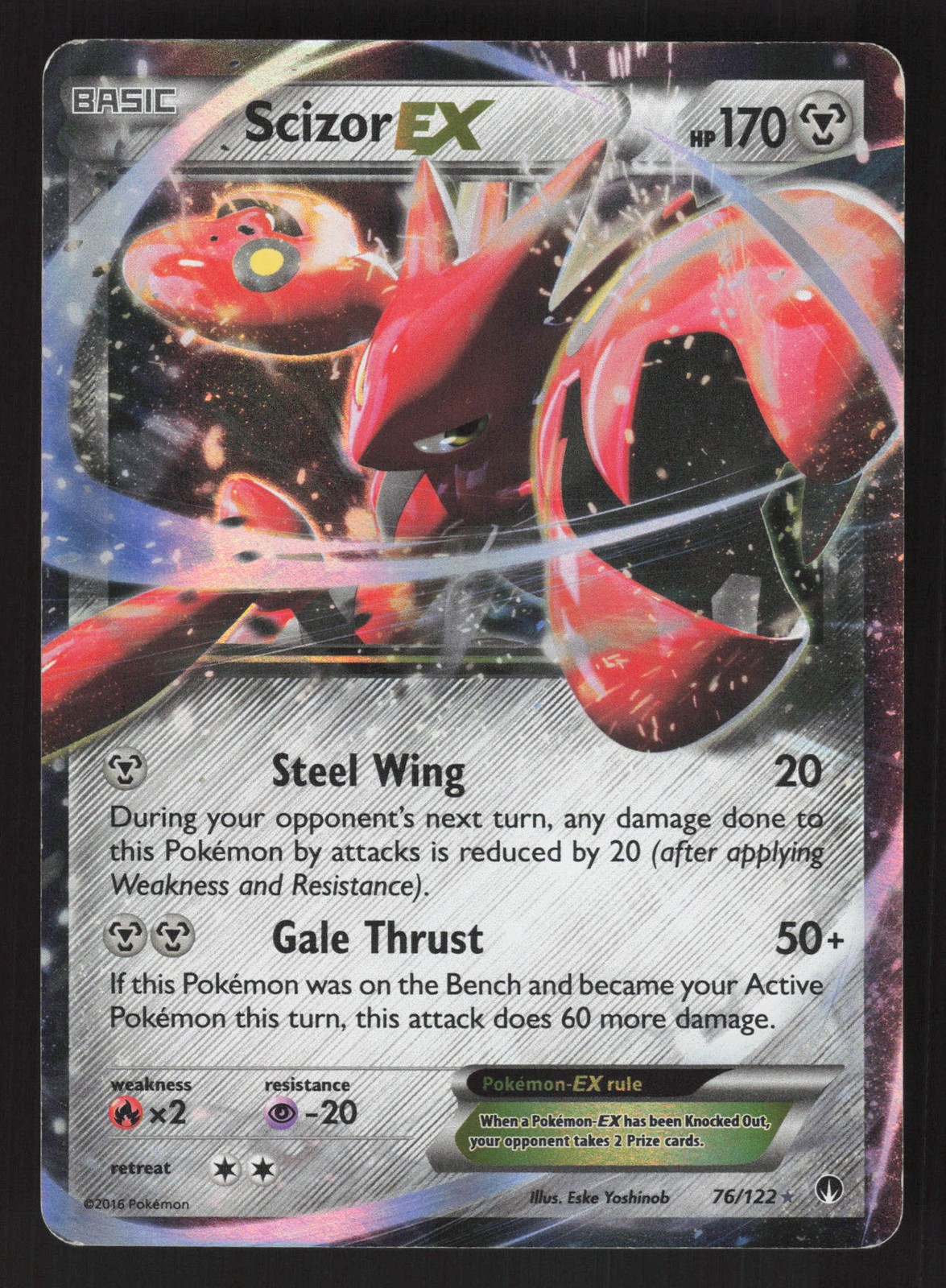 Scizor EX 76/122 Ultra Rare Pokemon XY - BREAKpoint