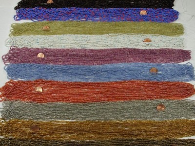 100 Strands (32'' - 36'') Glass Seed Bead Necklaces Wholesale Bulk Lot (NP-50B)