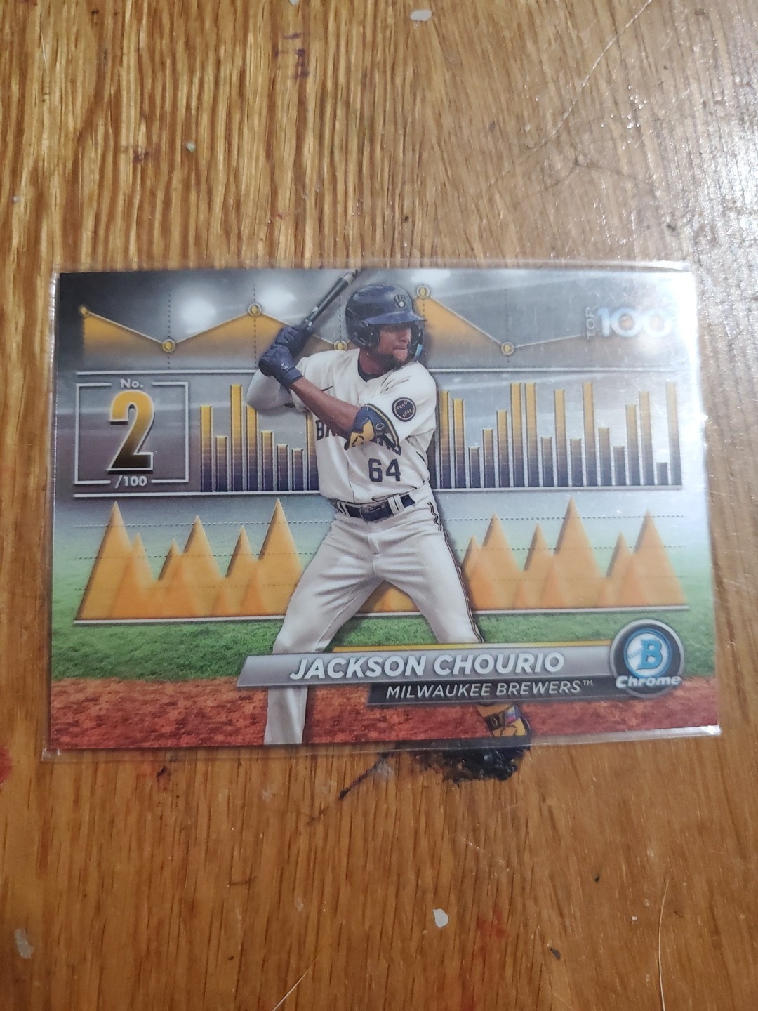 2024 Bowman Jackson Chourio Bowman Scouts Top 100 Insert #BTP-2