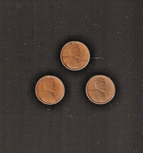 1918  /  1918 D  /  1918 S   FINE   LINCOLN  CENTS   RS COINS #52C  at wholesale