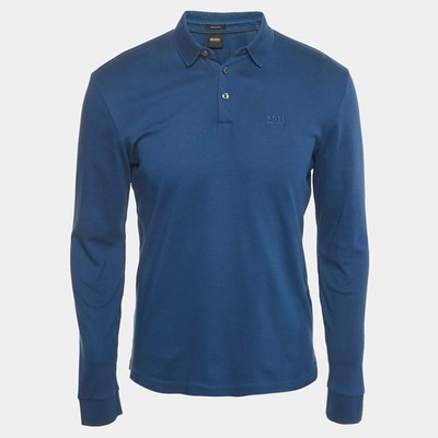 Boss By Hugo Boss Blue Jersey Pado 11 Polo TShirt S