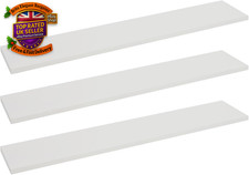 Set of 3 Shelf Boards 118Cm Long Wall-Mounted Classic Shelf for Living Room Bed