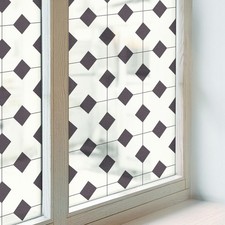 Privacy Frosted Window Film Etched Privacy Glass Vinyl Black And White Diamonds