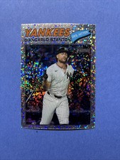 Giancarlo Stanton - 2026 Topps Heritage Silver Sparkle Refractor #250 Yankees
