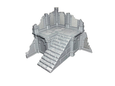 Corner Fantasy Platform Stone Ruins Grimdark 28mm Tabletop Wargaming D&D RPG