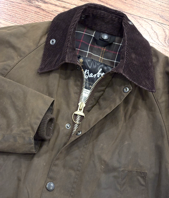 Barbour Classic A835 Bedale Olive Wax Waterproof Rain Jacket Coat