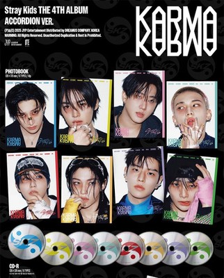 STRAY KIDS [KARMA] 4th Album ACCORDION Ver/CD-R+2 Buch+2-Cut Foto+