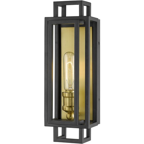 Z-Lite 454-1S-BRZ-OBR Titania Wall Sconce Bronze and Olde Brass