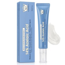 Azelaic Acid 14 Acne Cream for Redness Relief, Dark Spots, Facial Serum with Ni