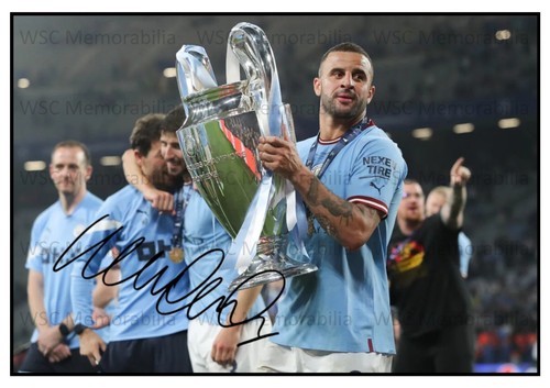 11043. Kyle Walker Signed Pictures A4 Prints Burnley Man City Spurs England etc.