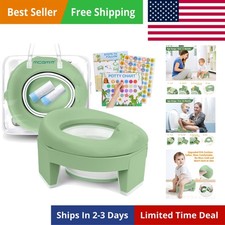 Portable Potty for Kids Travel - Foldable Training Toilet Chair for Toddler G...