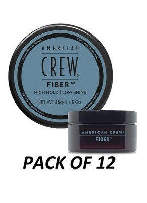 American Crew Fiber High Hold Low Shine 85g / 3 oz Pack of 12