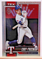 2026 Topps Series 1 Cody Freeman #4 Rookie RC Sandglitter Rangers