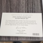 United States Mint 2020 Silver Proof Set 0.999 SF Mint w/ Box & COA — photo 2