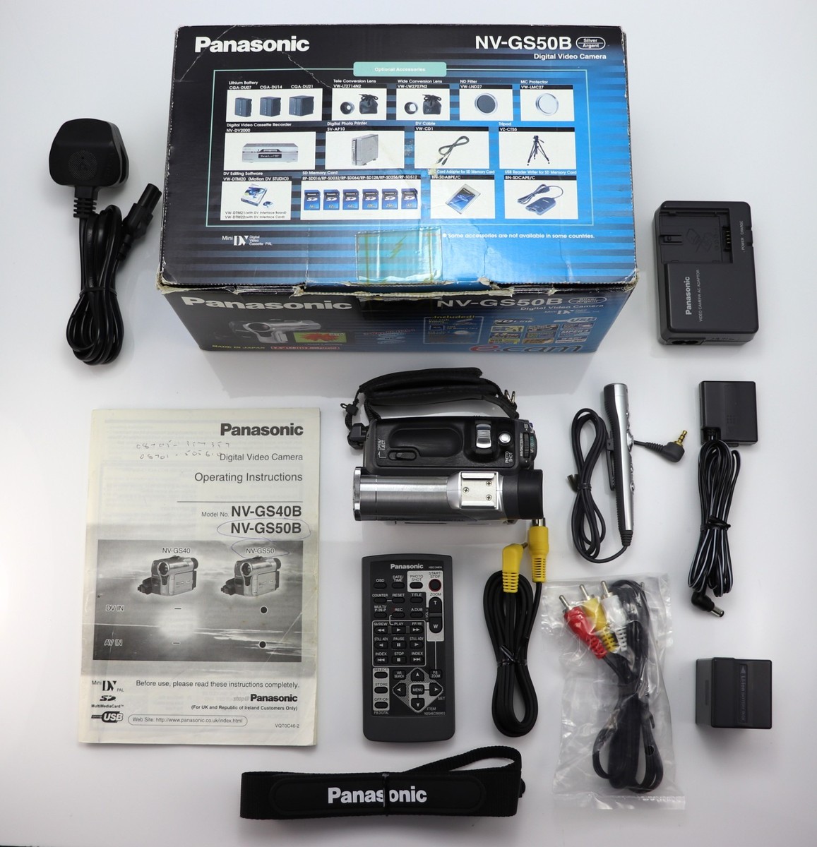 Panasonic NV-GS50 Camcorder - Black/Silver for sale online