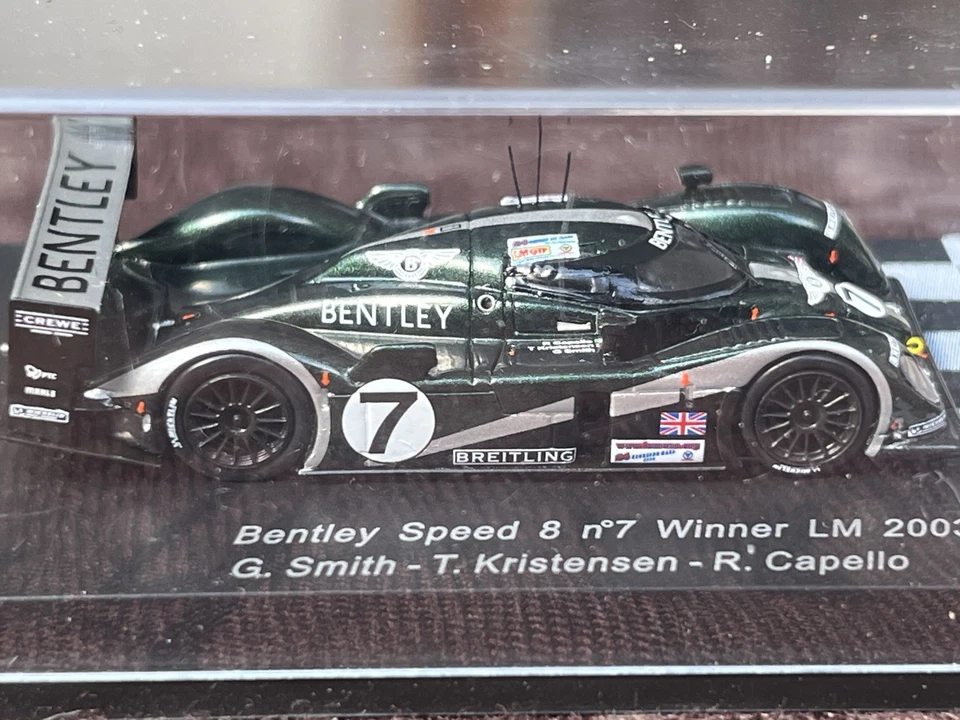 SPARK 87LM03 Bentley Speed 8 #7 Winner LM 24H LeMans 2003 Kristensen 1:87 2008 - Bild 4 von 4