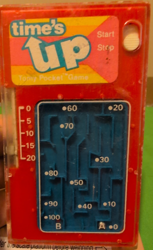 1975 Tomy Pocket Games Time’s Up , As-is , For Parts or Repair Read Description