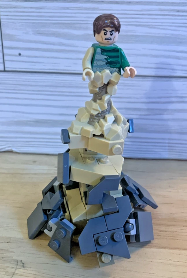 LEGO® Sandman Minifigura Marvel Super Heroes con Torre de Arena de 76172 y 76178 NUEVO Foto 3 de 4