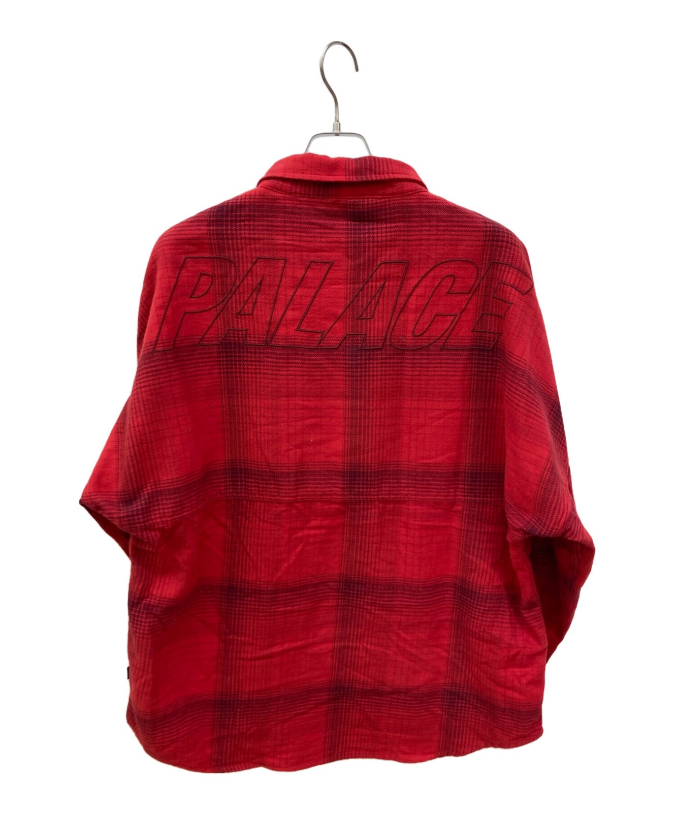 PALACE BRUSHED FLANNEL DROP SHOULDER SHIRT Size: XL Red Men thumbnail 2