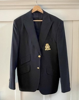 Steve Palmer By Mr. Kifuani Navy Blue Club Blazer Super 200 s Size 56/ XL NEW