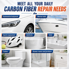 Fiberglass Repair Kit anti Sagging Formula Resin and Hardener Suitable for Does