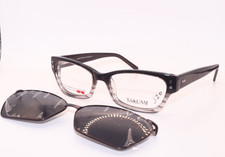 NEW TAKUMI T9962 90 BLACK GREY POLARIZED EYEGLASSES SUNGLASSES W/CLIP ON 50-17