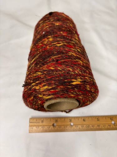 Rayon Yarn Spool Maroon Multi Colored - Picture 4 of 7