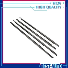 For 2008-2012 Honda Accord Chrome Weatherstrip Window Moulding Trim Seal Belt