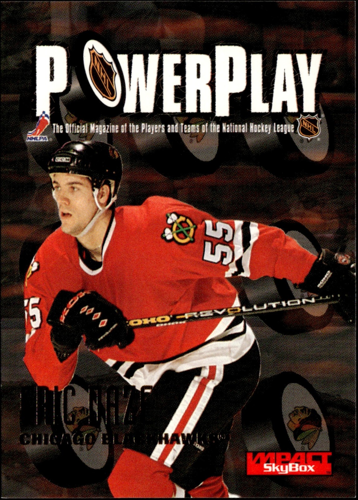 1996-97 Skybox Hockey x Impact Eric Daze #168 Chicago Blackhawks