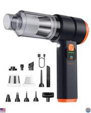 Cordless Car Vacuum - 30000PA Suction, 6800mAh Battery, 10 Nozzles for Pet Hair