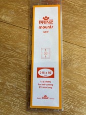 Stamp Mounts by Scott or Prinz 50mmX215 mm 15 strips