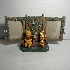 Disney Winnie the Pooh & Friends Double Picture Frame Decor Missing Butterfly