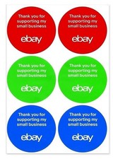 3&rdquo; Small Business Sticker - Multi Pack - Red, Blue and Green With Free Shipping