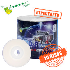Mini DVD-R 4x 8cm 3" Discs 1.4GB Blank DVD Recordable Printable 3in - 10 Discs