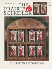 Prairie Schooler 80 Old World Santas Cardstock Cross Stitch Pattern