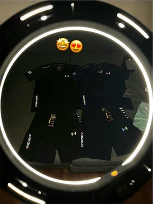 Under Armour Reflective Set (T-Shirt+Shorts) OG VERSION   Schwarz Gr. M-L