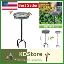 Elegant 28" Freestanding Bird Bath  Feeder for Hummingbirds - Weather Resistant