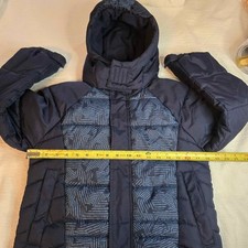 Boys 8-10 Puffer Coat Arizona Jean Co. Hooded Geometric Insulated T32 