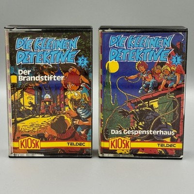 Die kleinen Detektive Hörspiel MC Kassette Folge 1 & Folge 2 Kiosk Teldec