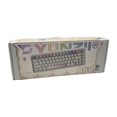 YUNZII B68 Tri-Mode Wireless COLORFUL Mechanical Keyboard - Cream Switch