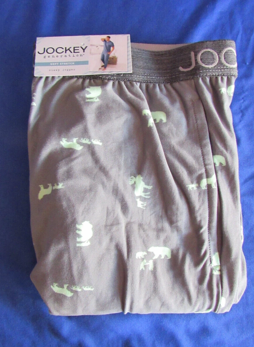 Jockey Generation Papa Bear Jogger Pajama Pants Grey w Bears eBay