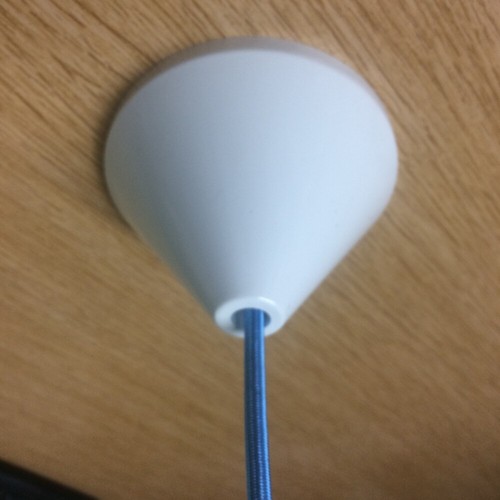 Conical Ceiling Rose With a choice of White or Black Finish - Picture 6 of 8